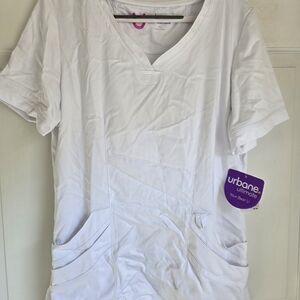 Urbane Women's White Short Sleeve Top